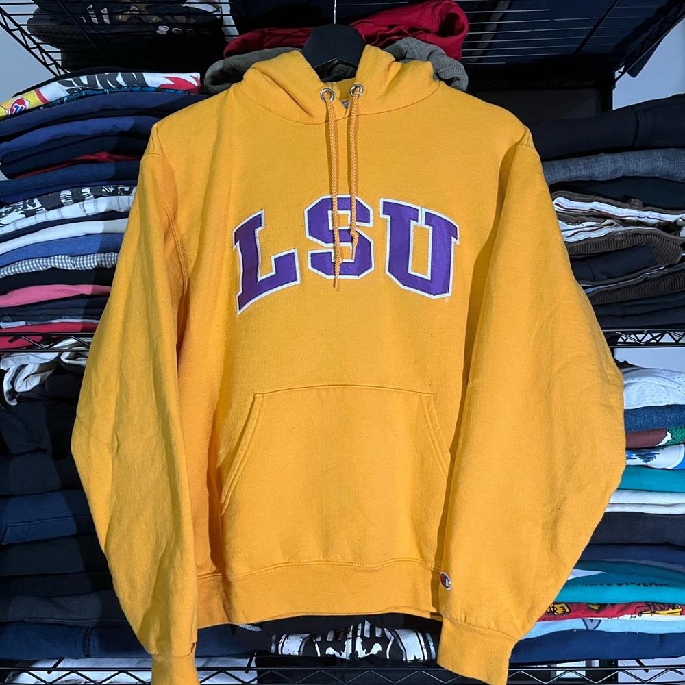 Champion Men's Sweater in Yellow and Purple